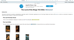 Desktop Screenshot of lotrtcgwiki.com